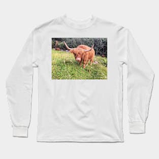 Scottish Highland Cattle Cow 2078 Long Sleeve T-Shirt